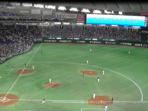 東京ドーム内野2階席_指定席FC中央_指定席C(5通路 11列 D17 D18 D19 D20 E17 E18 E19 E20ブロック)座席からの見え方