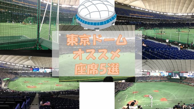 【東京ドーム・巨人戦】初めてプロ野球観戦する人・座席選びに悩んでいる人にオススメしたい座席5選＋3