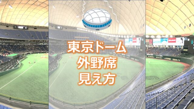 東京ドーム外野席からの見え方（アイキャッチ）