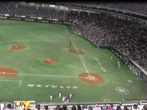 東京ドーム内野2階席_指定席FC中央_指定席C(10通路 11列 D32 D33 D34 D35 E32 E33 E34 E35ブロック)座席からの見え方