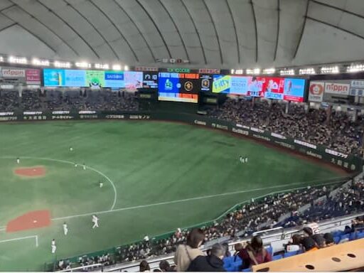 東京ドーム内野2階席_4通路_11列_座席からの見え方