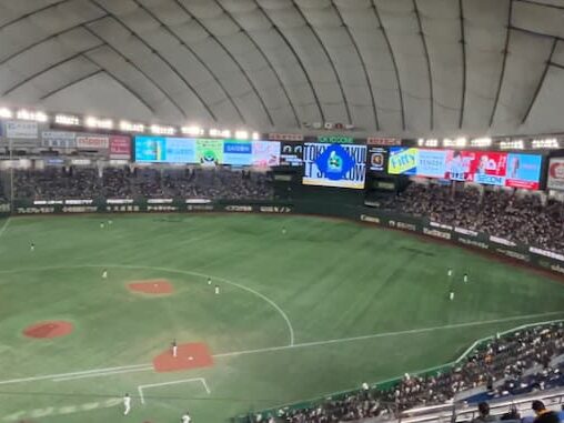 東京ドーム内野2階席_5通路_11列_座席からの見え方